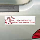 Maak een leven bumpersticker (Op auto)