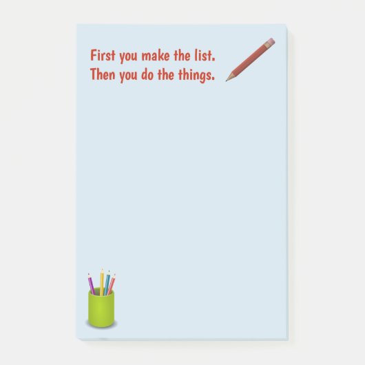 Maak een lijstBlocnote Post-it® Notes (Voorkant)