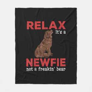 Maak een nieuw bestand los   Kute newfoundland dog Fleece Deken