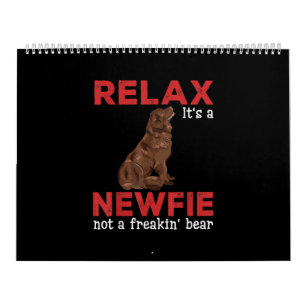 Maak een nieuw bestand los Kute newfoundland dog Kalender