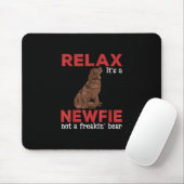 Maak een nieuw bestand los | Kute newfoundland dog Muismat (Met muis)