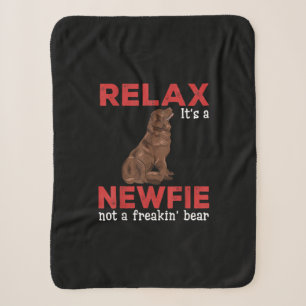 Maak een nieuw bestand los Kute newfoundland dog Sherpa Deken