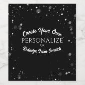 Maak een Persoonlijk Aangepast Geschenk Wijn Etiket (Enkel label)