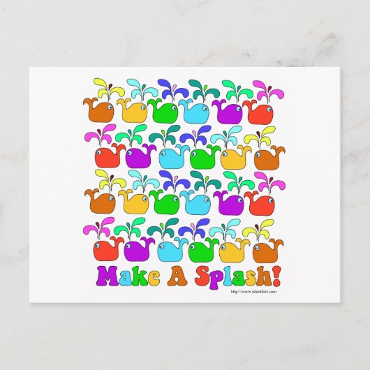 Maak een plash briefkaart (Voorkant)