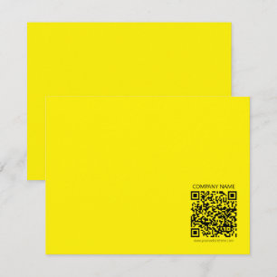 Maak een QR-code   Makkelijk te zien helder geel z Notitiekaartje