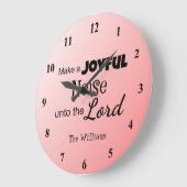 Maak een roze vreugdegelui grote klok (Hoek)