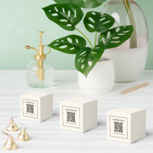Maak een scanbare QR-code | Zwart & Wit Bedankdoosjes (Meervoudige)