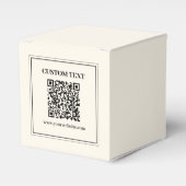 Maak een scanbare QR-code | Zwart & Wit Bedankdoosjes (Voorkant Zijde)