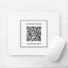 Maak een scanbare QR-code | Zwart & Wit Muismat