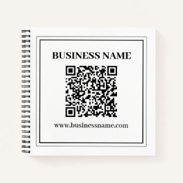 Maak een scanbare QR-code | Zwart & Wit Notitieboek