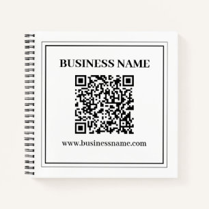 Maak een scanbare QR-code Zwart & Wit Notitieboek