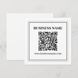 Maak een scanbare QR-code | Zwart & Wit Notitiekaartje