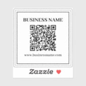 Maak een scanbare QR-code | Zwart & Wit Sticker (Vel)