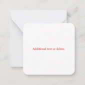 Maak een scanbare rode (bewerkbare) QR-code Notitiekaartje (Achterkant)