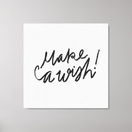 Maak een Sierkussen met een Wish Typography Canvas Afdruk