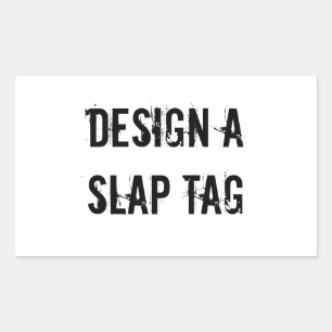Maak een slap Label Design Sticker Graffitti