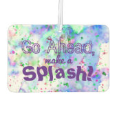 Maak een Splash Fun Waterverf Paint Splatter Luchtverfrisser (Achterkant)