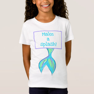 Maak een Splash! Mermaid Tail T-Shirt