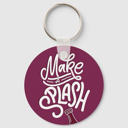 Maak een Splash Wine Sleutelhanger (Voorkant)