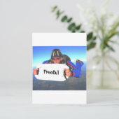 Maak een sprong briefkaart (Staand voorkant)