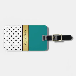 Maak een stijlvolle verklaring met een Blauwgroen, Bagagelabel