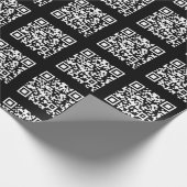 Maak een Tiled QR-codepatroon | Aanpasbare kleur Cadeaupapier (Hoek)