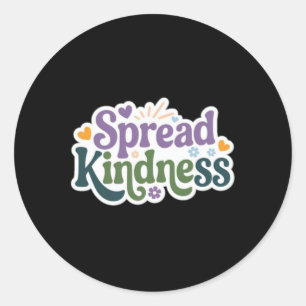 Maak een verschil - verspreid vriendelijkheid Stic Ronde Sticker