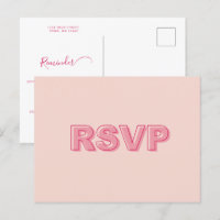 Maak een vet omlijnd herinnering RSVP-Briefkaart v