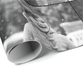 Maak een vintage uitziende zwart-wit fotocollage cadeaupapier (Rol Hoek)