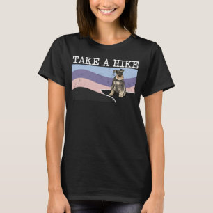 Maak een wandeling miniatuur Schnauzer grafische w T-shirt