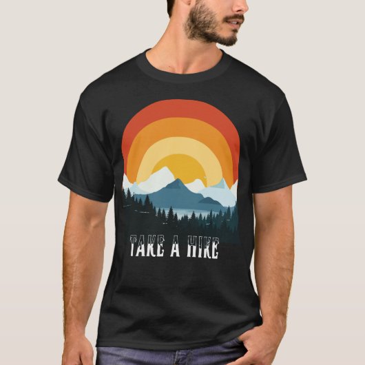 Maak een wandeling Outdoor Adventure Quotes Design T-shirt (Voorkant)