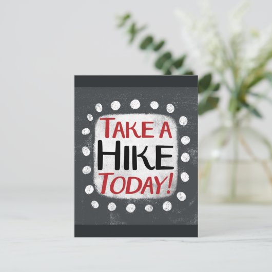 Maak een wandeling vandaag Briefkaart (Staand voorkant)