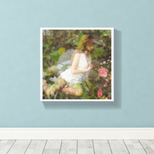 Maak een wens Canvas Print (Insitu (Houten vloer))