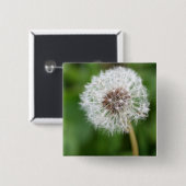 Maak een wens! Dandelion Vierkante Button 5,1 Cm (Voorkant /achterkant)