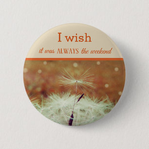 Maak een wens dandilion badge ronde button 5,7 cm