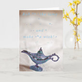 Maak een wens! kaart (Gele Bloem)