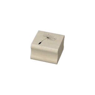 Maak een wens paardenbloem zaad Motif Rubber Sta Rubberstempel
