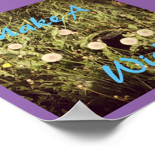 Maak een wens poster (Hoek)