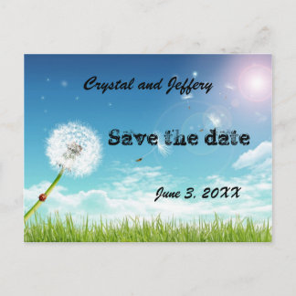 Maak een Wens Trouwen Save the Date Aankondigingskaart