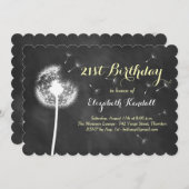 Maak een Wish. 21e uitnodiging (Voorkant / Achterkant)