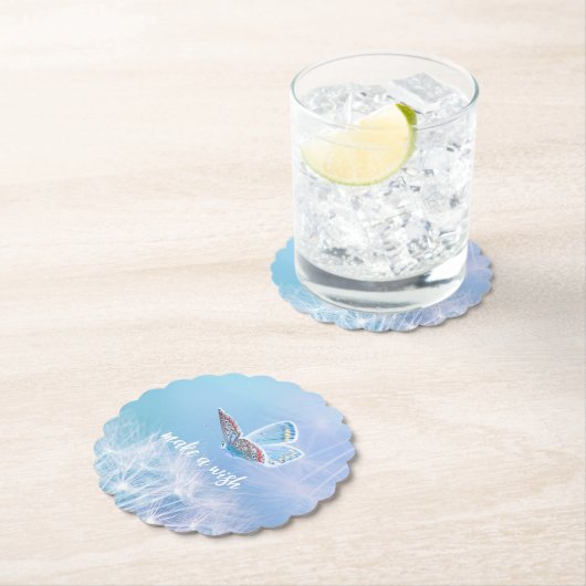 Maak een Wish Dandelion- en Butterfly-ontwerp Kartonnen Onderzetters (Insitu)