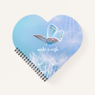 Maak een Wish Dandelion- en Butterfly-ontwerplapto Notitieboek