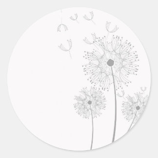 Maak een Wish Dandelion Ronde Sticker