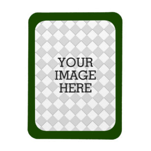 Maak eenvoudig uw eigen foto in een groen Lijst Magneet