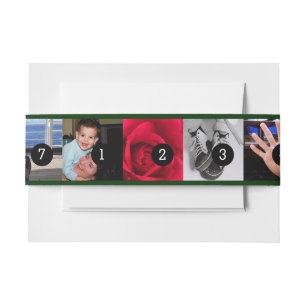 Maak eenvoudig uw eigen fotoweergave met 7 foto's uitnodigingen wikkel