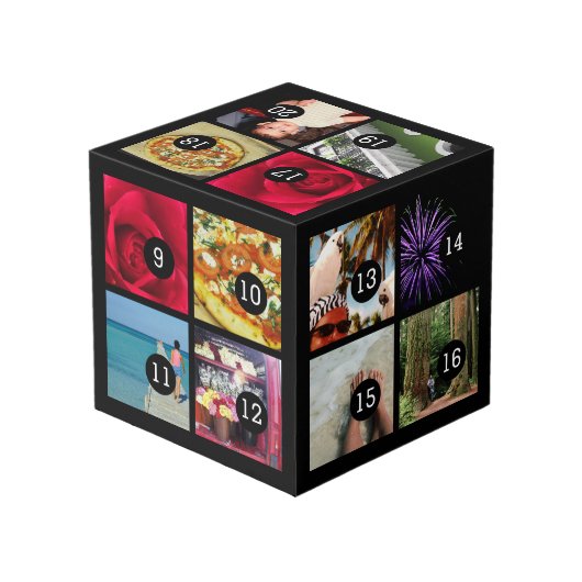 Maak eenvoudig uw eigen met twintig van uw foto's kubus (Achter hoekig)
