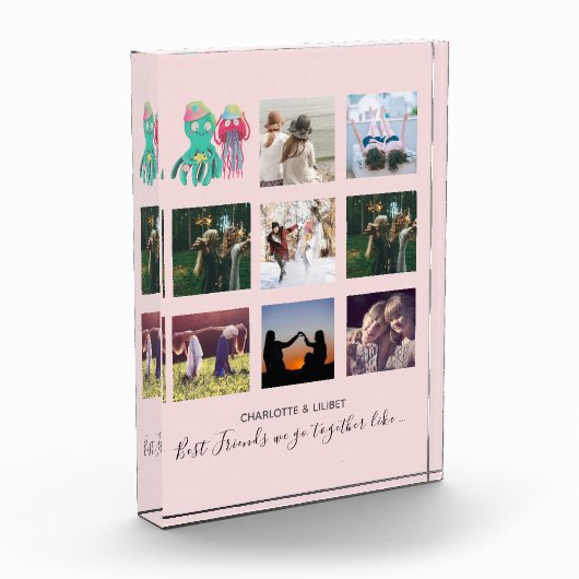 Maak eigen BFF-foto-collagecadeaus - Jellyfish Oct Fotoblokken (Links)