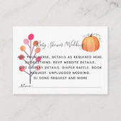 Maak Eigen Evenement Details Inserts - Herfst Pomp Informatiekaartje (Voorkant)