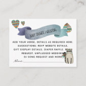 Maak Eigen Evenement Inserts - Bosdieren Informatiekaartje (Voorkant)