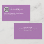 Maak eigen QR-code visitekaartje - Veel kleuren Informatiekaartje (Voorkant / Achterkant)